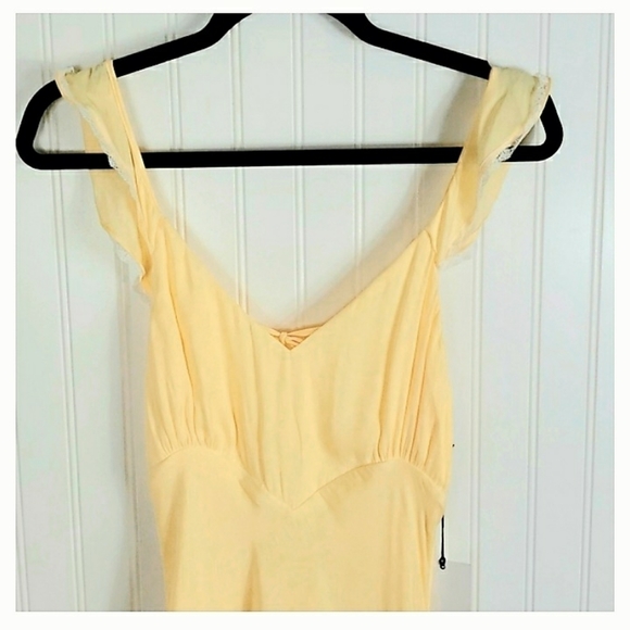 Lpa | REVOLVE YELLOW SCOOP BACK DRESS  NWT - Picture 6 of 12